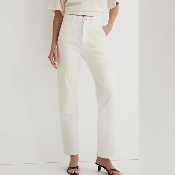 Madewell 90s Straight Jean Two Tone Workwear Edition - Picture 1 of 14